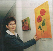 Die Malerin Gudrun Claußner